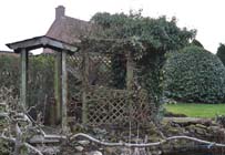 Overgrown pergola