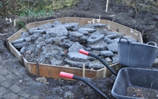 Summerhouse foundations