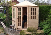 Untreated summerhouse