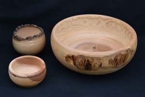 handmade wooden ash bowls
