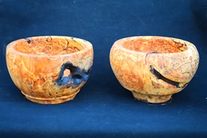 Spalted birch bowls