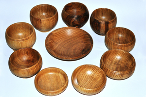 wooden dishes for rings and things