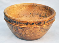 Hand made wormwood bowl