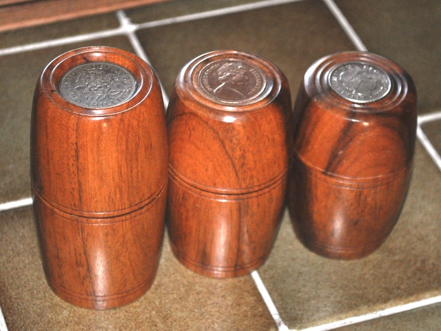 wooden coin box