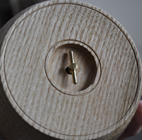 Turned wooden music box