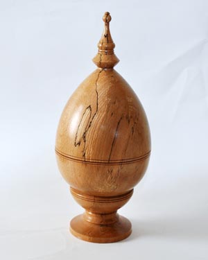 Hand made wooden egg