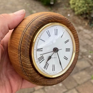 Oak bedside clock