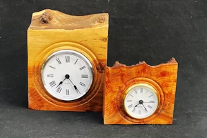 Oak and elm burr clocks