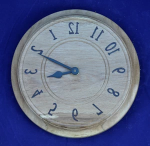 Anticlockwise clock