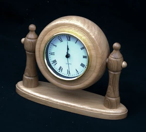 hand made wooden mantel clock