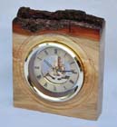 Oak burr skeleton clock