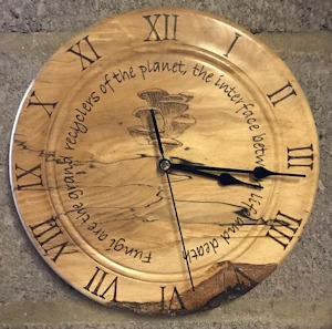 Handmade wooden wall clock