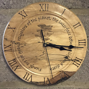 Hand made wooden wall clock