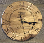 Hand made wood clock