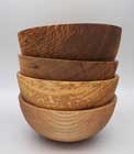 Hand made wooden salad bowls