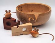Hand made yarn bowl
