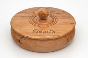Hand made wooden jewellery box