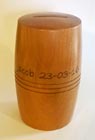 Hand crafted wooden money box