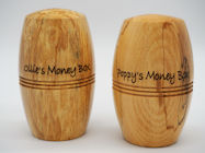 Handcrafted wooden money boxes