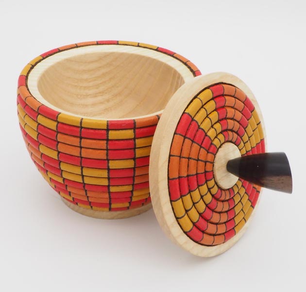 Hand made wooden trinket box
