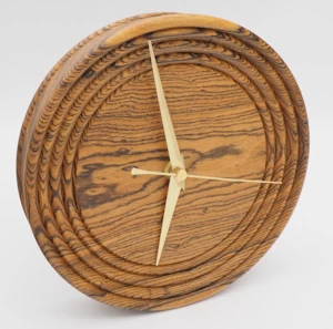 Bocote wall clock