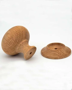 Custom hand made door knob and rose