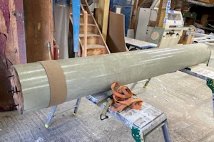 Wooden pillar for restoration