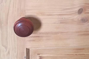 Mahogany doorknob