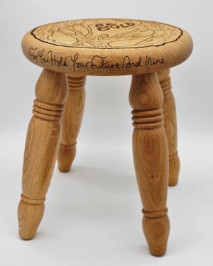 child's personalised stool