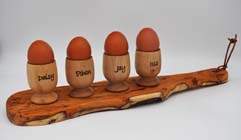 Egg cups and tray