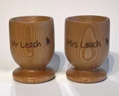 Wooden egg cups