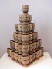 Hand crafted wooden wedding favours