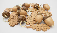 Oakleaf and acorn keyrings