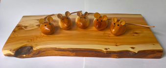 Mice and cheeseboard