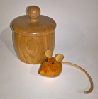hand made wooden mouse
