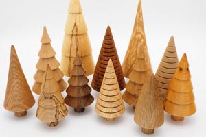 Ornamental wooden trees