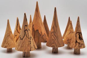 Ornamental wooden trees