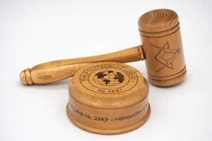 Gavel and block