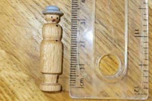 Hand crafted wooden German village people