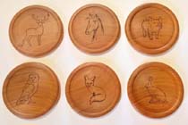 Hand made wooden coasters