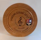 Hand crafted music trophy