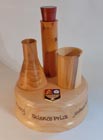 Hand crafted science trophy in wood