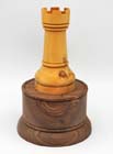 Hand made wooden chess trophy