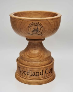 Hand made wooden trophy