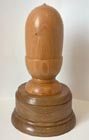 Hand made wooden acorn trophy