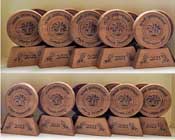 handmade bespoke wooden trophies