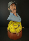 Hand crafted wooden figurine stand