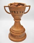 Hand made wooden sports cup