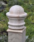 Wooden fence post cap