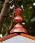 Thistle finial for summerhouse